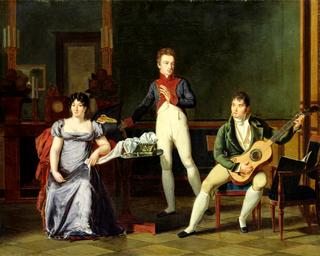 A guitarist, possibly Fernando Sor, and his Family