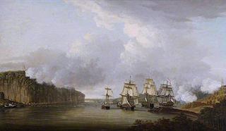 1776年10月9日，在哈德逊河上强行实施暴动