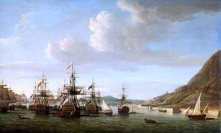 Gibraltar Relieved by Sir George Rodney, 1780