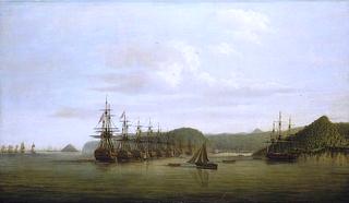 Barrington's Action at St Lucia: The Squadron at Anchor off the Cul de Sac after the Action