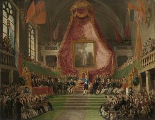 The solemn installation of the University of Ghent by the Prince of Orange