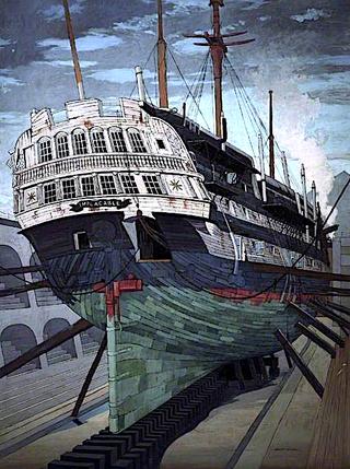 The Hull of the Old 'Implacable'