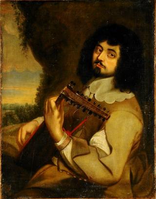Portrait Of Man Playing Lute