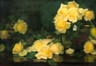 Green and Yellow Roses