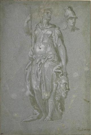 Minerva Standing and Holding a Shield