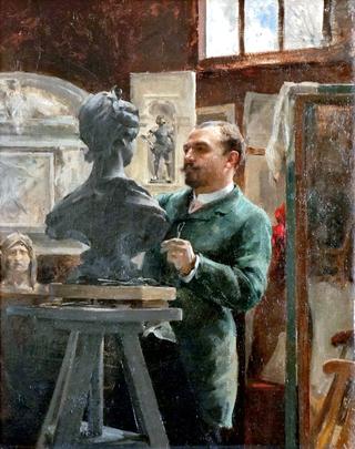 雕塑家阿尔方斯·阿梅德·科登尼尔