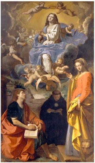 圣母荣耀与圣徒传福音者约翰，托伦蒂诺的尤菲米亚和尼古拉