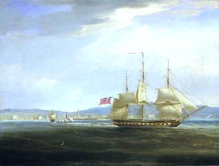1809年4月1日，英国皇家海军“墨丘利”号从罗维尼诺拦截法国炮艇“莱达”