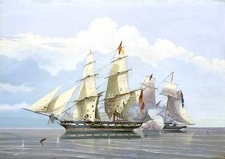1834年12月17日，皇家海军“Buzzard”攻占了奴隶主“可怕的”