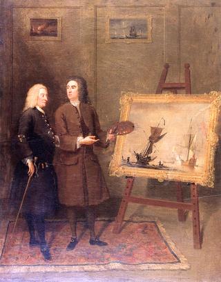 Monamy, the Painter, Exhibiting a Sea Piece to Mr. Thomas Walker, His Patron