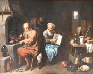 The Alchemist in His Laboratory