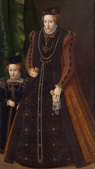 玛丽亚公爵夫人、朱利希公爵夫人、克利夫和伯格及其女儿玛丽亚·埃莱诺尔