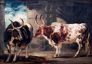 两头非凡的牛，鲍伊斯伯爵的财产