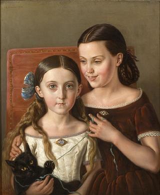 Portrait of Sigrid and Anna Mazer