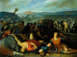 巴达维人在莱茵河上击败罗马人
