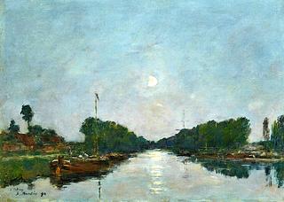 Canal in Saint-Valéry-sur-Somme, Effect of Moonlight