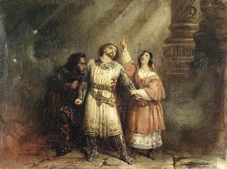 The trio in act 5 of Giacomo Meyerbeer's opera 'Robert le diable'
