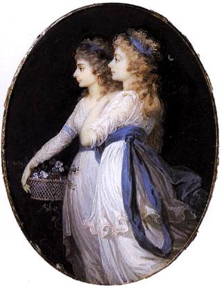 Georgiana, Duchess of Devonshire, with Lady Elizabeth Foster