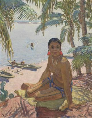 Woman on the Island of Oualan, Carolines