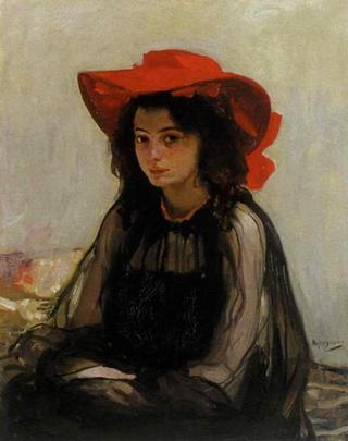 Girl in a Red Hat
