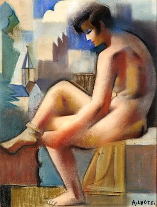 Nude Seated in a Landscape
