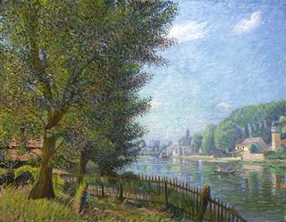 The Loing River at Moret, France