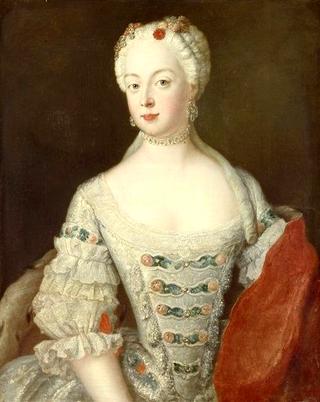 Portrait of the Queen of Prussia Elisabeth Christine of Brunswick-Bevern