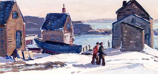Fish Houses, Winter Day