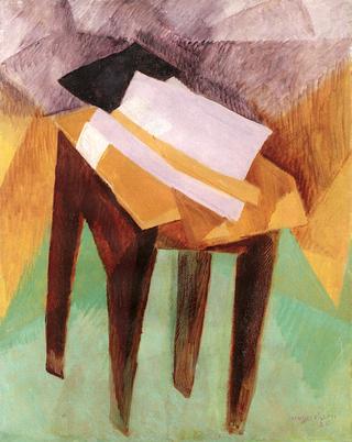 Stool with Papers