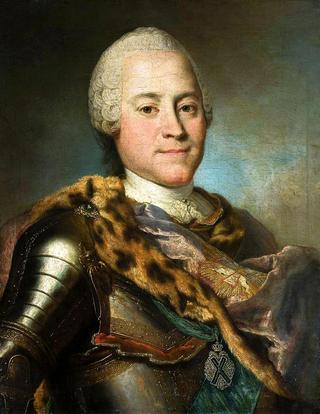 Portrait of Heinrich von Brühl in armor