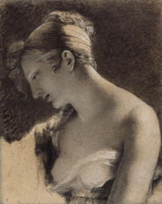 Head of a Woman: Study for "The Happy Mother" (L'Heureuse mère)