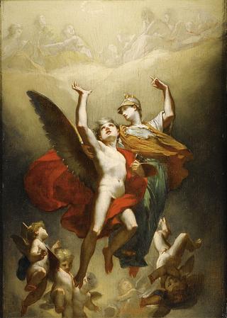 Minerva Leading the Genius of Arts to Immortality