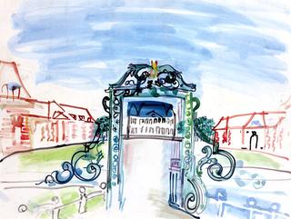 The Gate at the Entrance to Haras du Pin