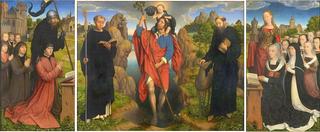 Triptych with Saint Christopher