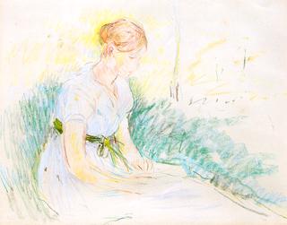 Girl Seated in a Field