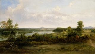 View of the Hudson River Near Tivoli