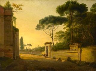 罗马的路边风景（罗马萨拉里亚门和平基纳门之间的古城墙）