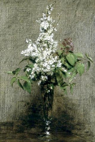 Flowers (Hawthorn, Lilac with Green Leaves)