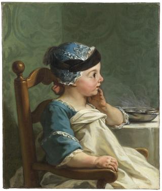 Boy in a Child's Chair
