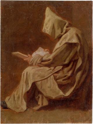 Seated Carthusian Holding an Open Book