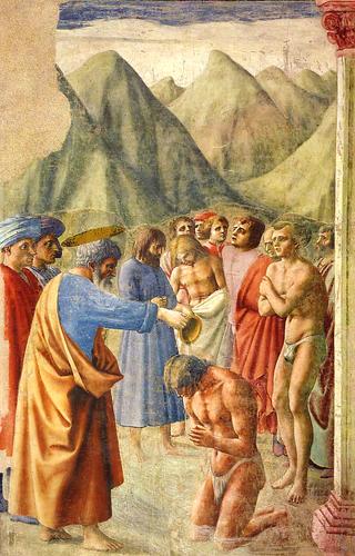 圣彼得生平：新信徒的洗礼