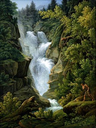 Waterfall in the Bernese Oberland