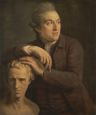 Joseph Nollekens with His Bust of Laurence Stern