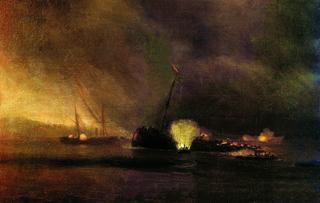 苏林一艘三桅轮船爆炸，1877年9月27日