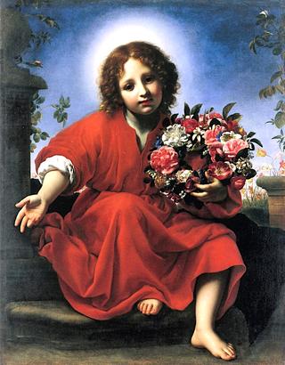 Christ Child with a Garland of Flowers
