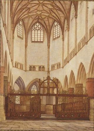 The Choir of the Church of St. Bavo at Haarlem