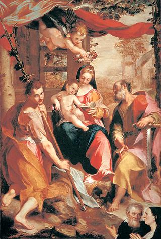 Madonna and Child with St Simon and St Jude