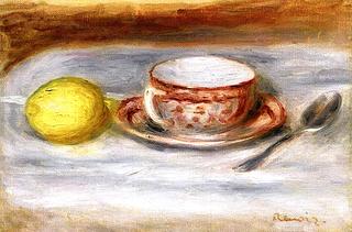Cup of Tea, Spoon, and Lemon