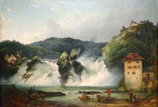 沙夫豪森的莱茵河瀑布