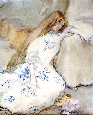 A Young Girl Resting